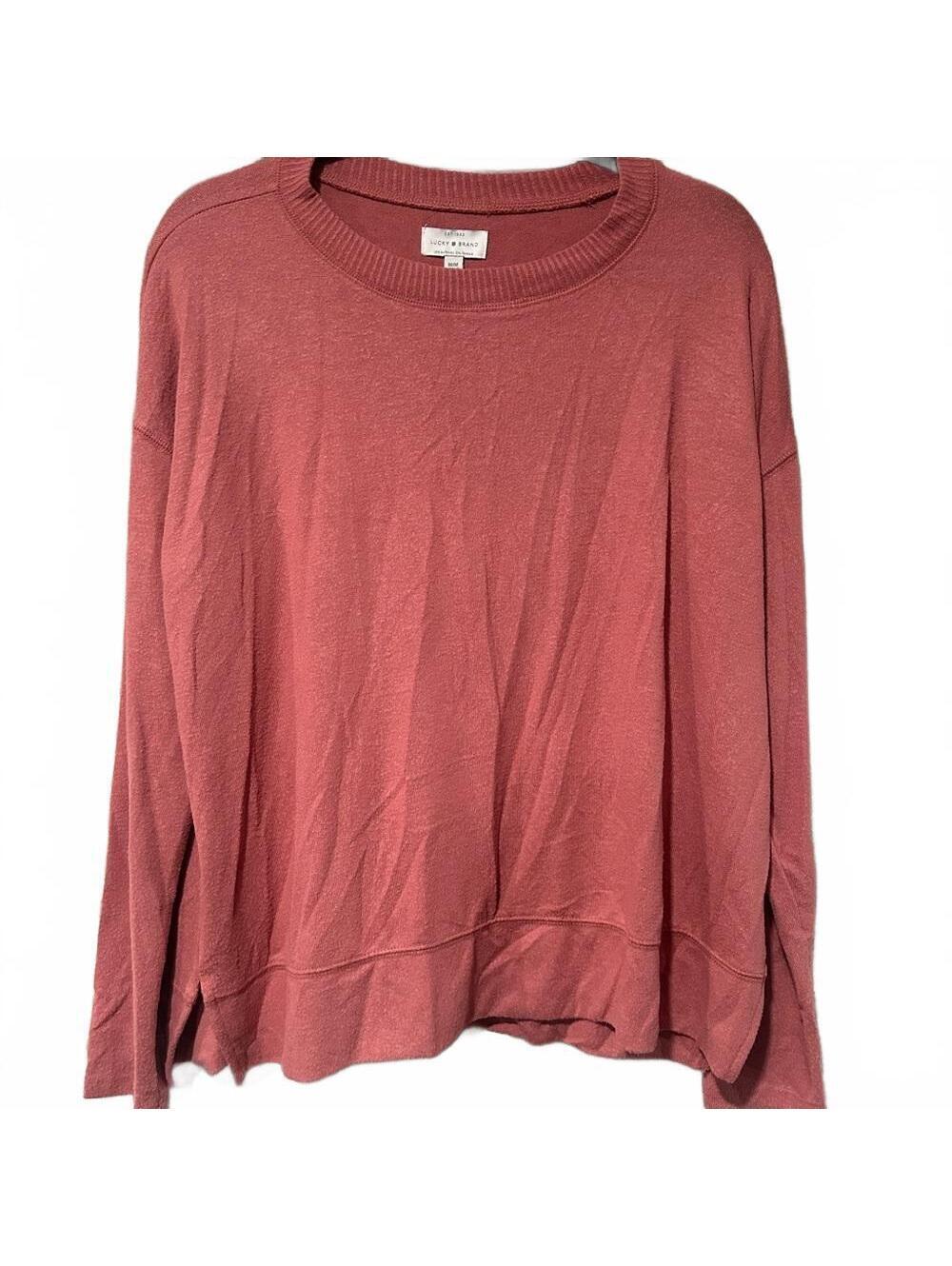 Lucky Brand Coral Long Sleeve Top